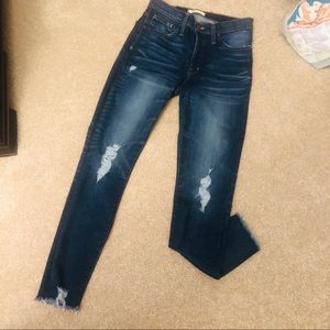 Madewell 9” high rise skinny jeans